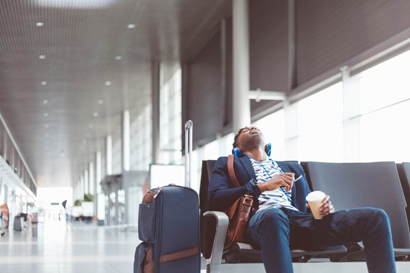 man in airport