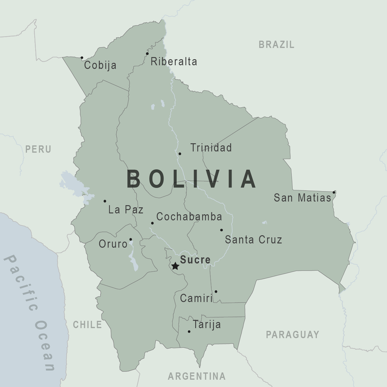 Map - Bolivia