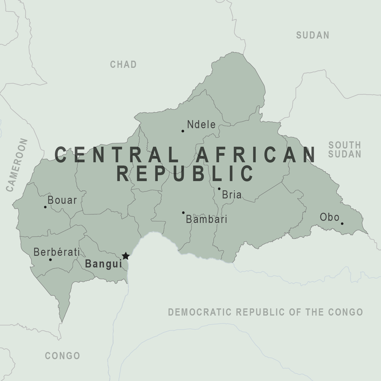 Map - Central African Republic