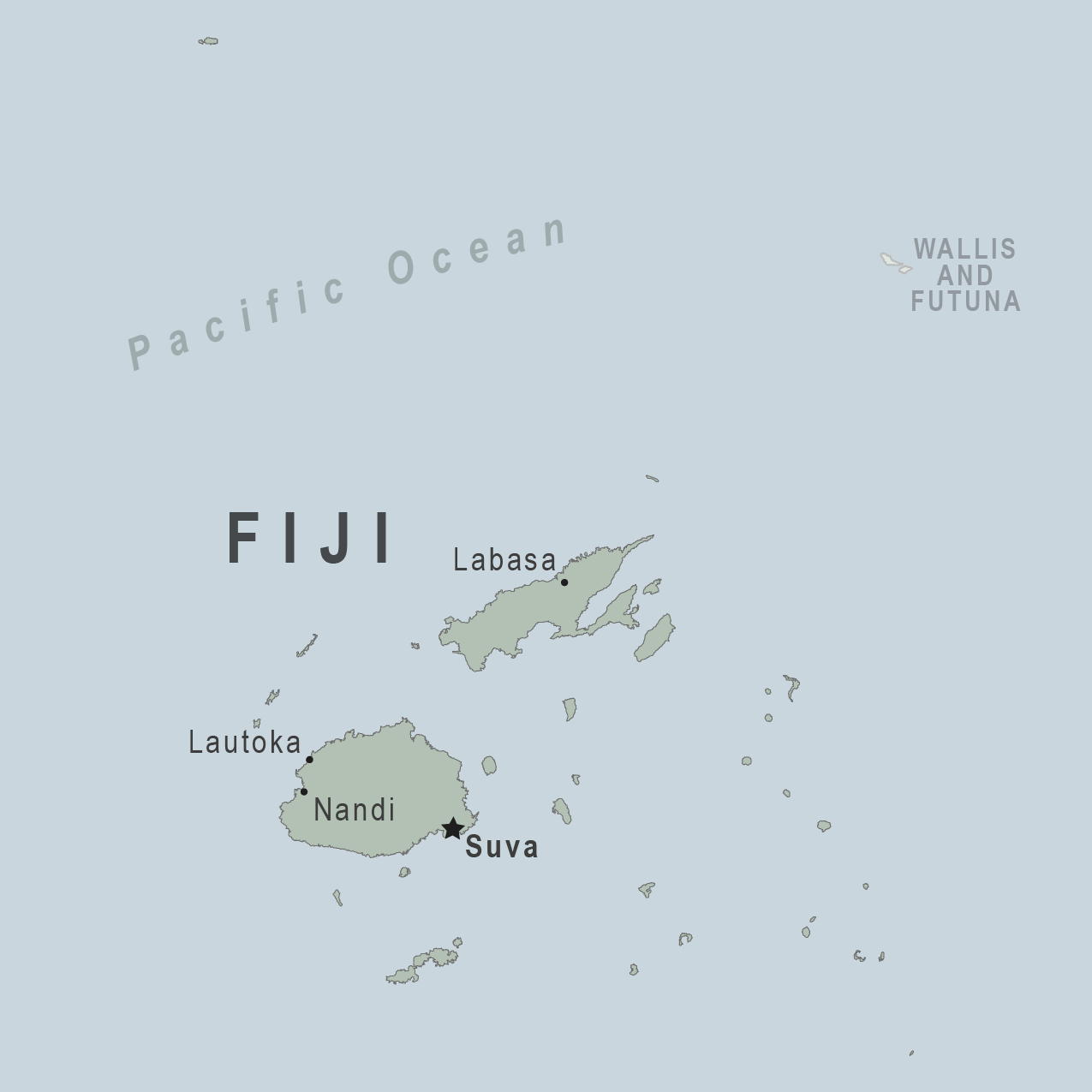 Map - Fiji