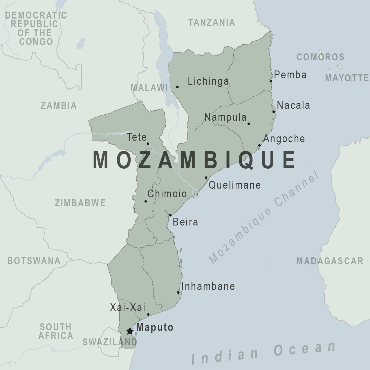 Map - Mozambique