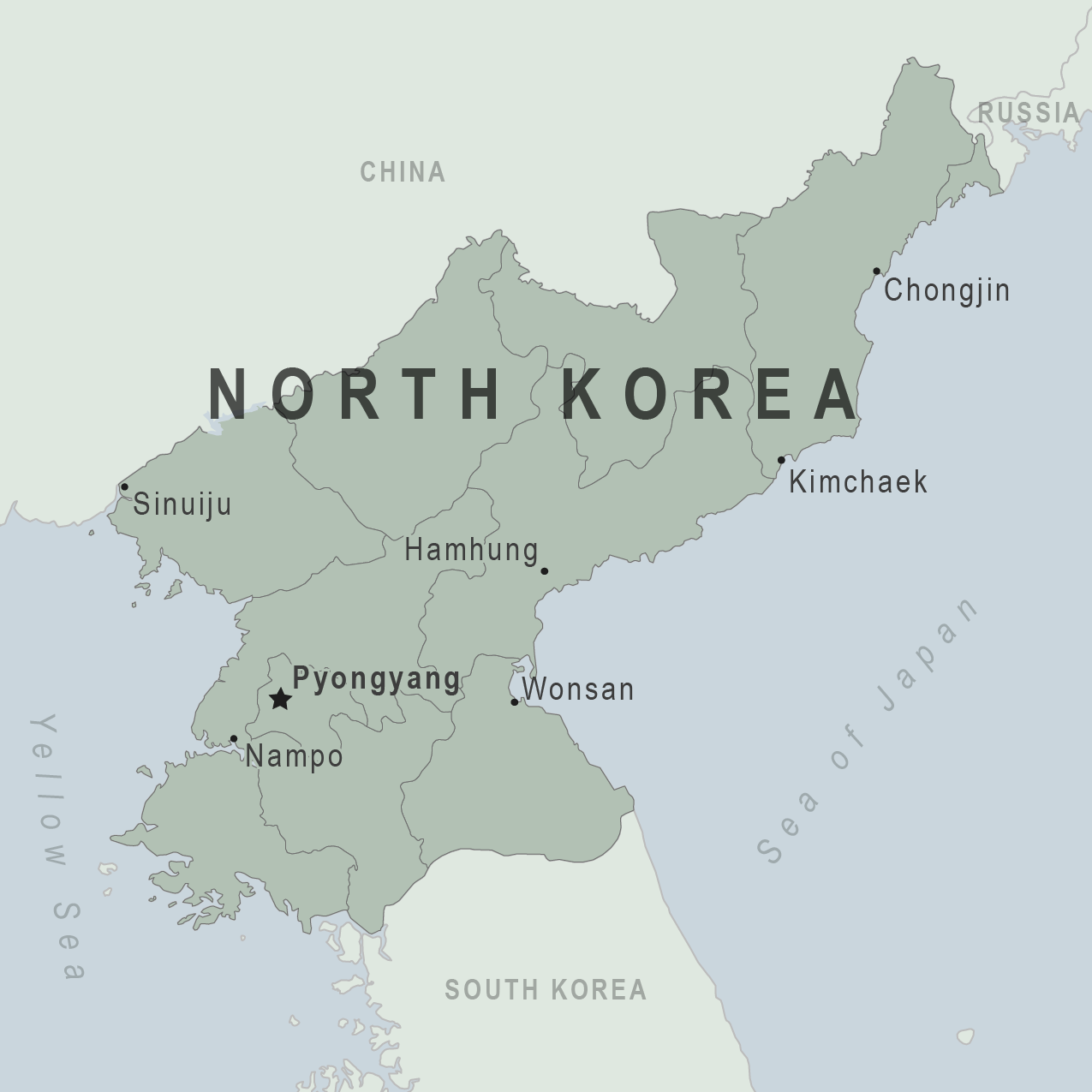 Map - North Korea