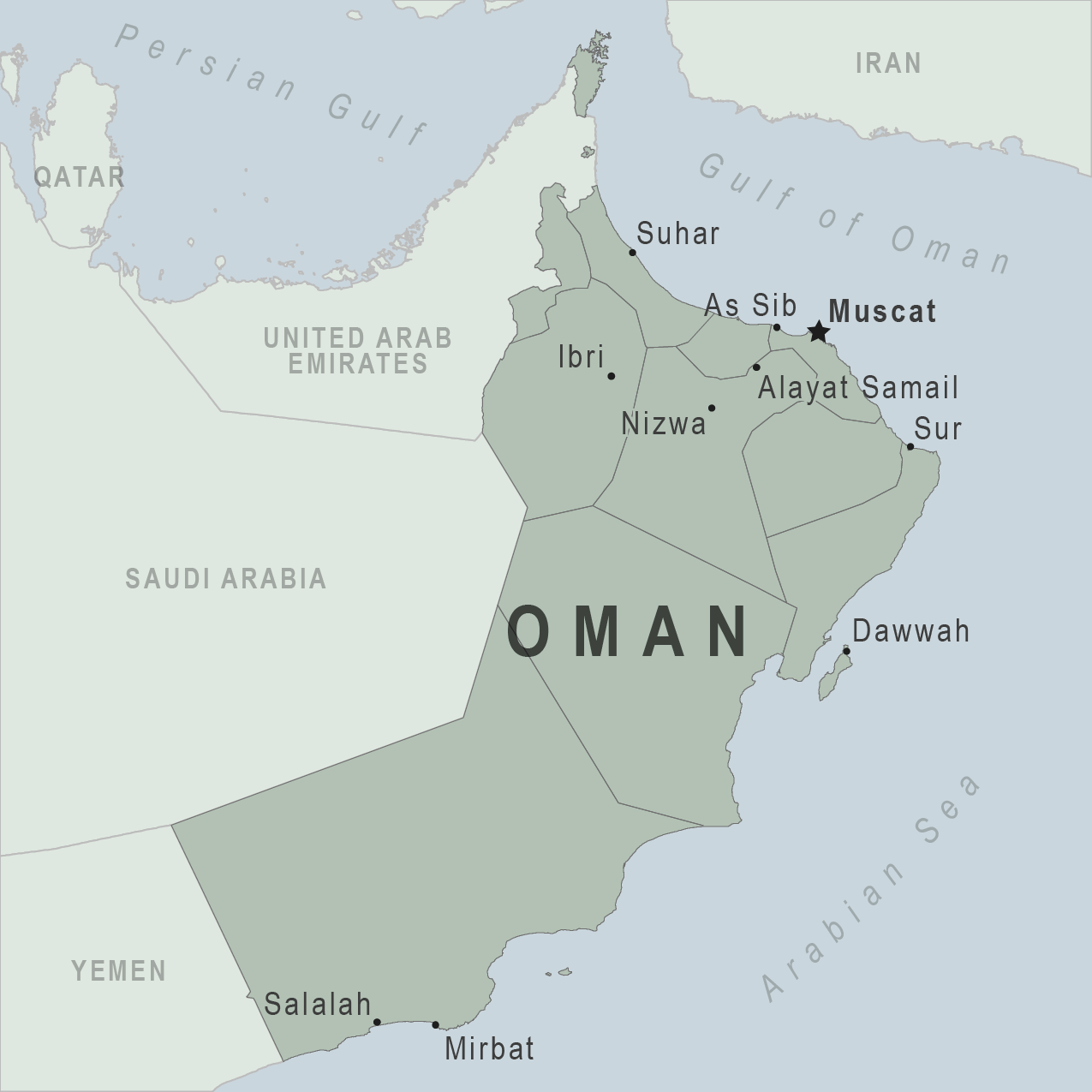 Map - Oman