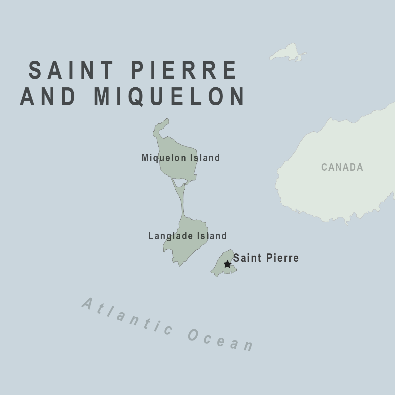 Map - Saint Pierre and Miquelon (France)